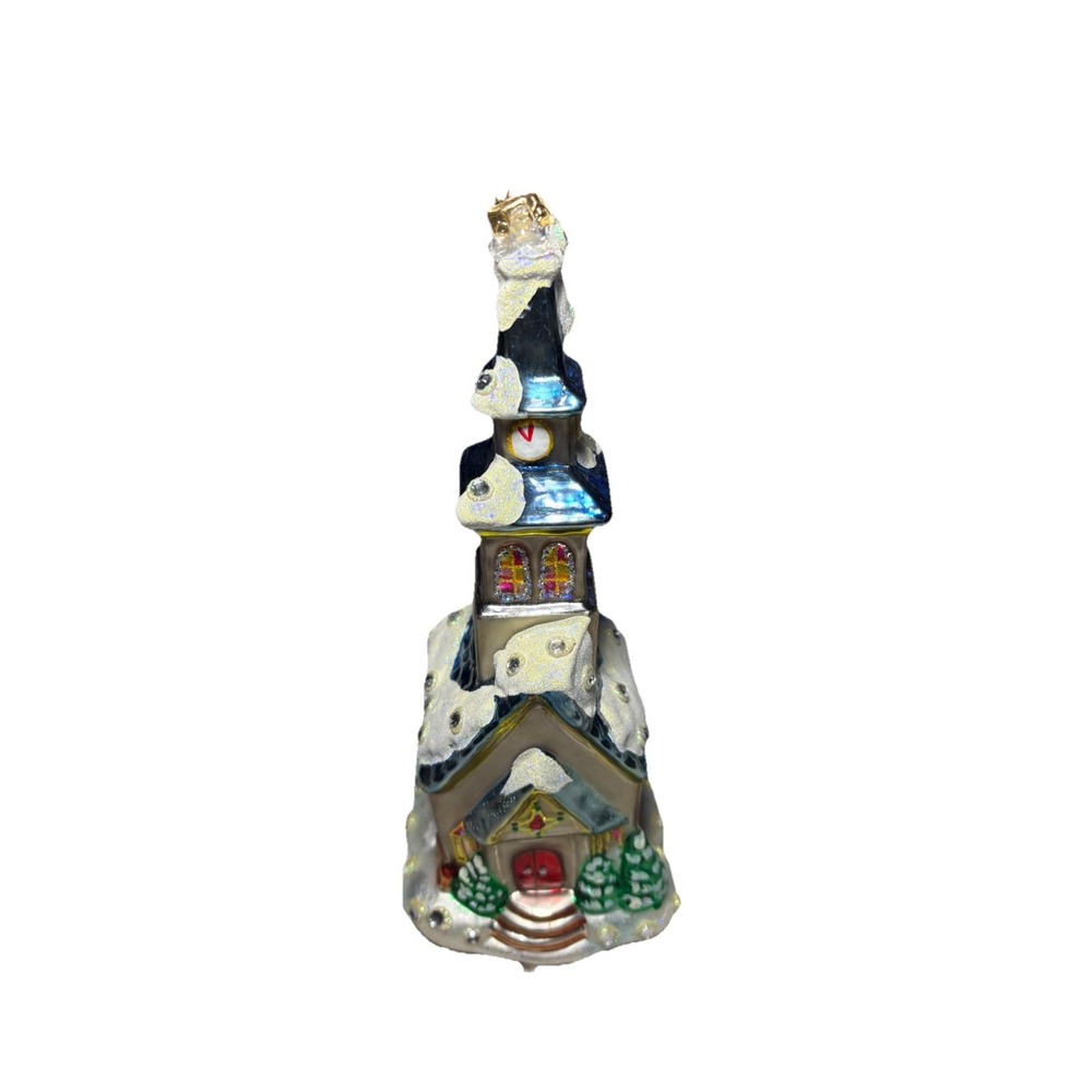 Cheistopher Radko "Winter  Worship" glass Christmas ornament, a hand-painted